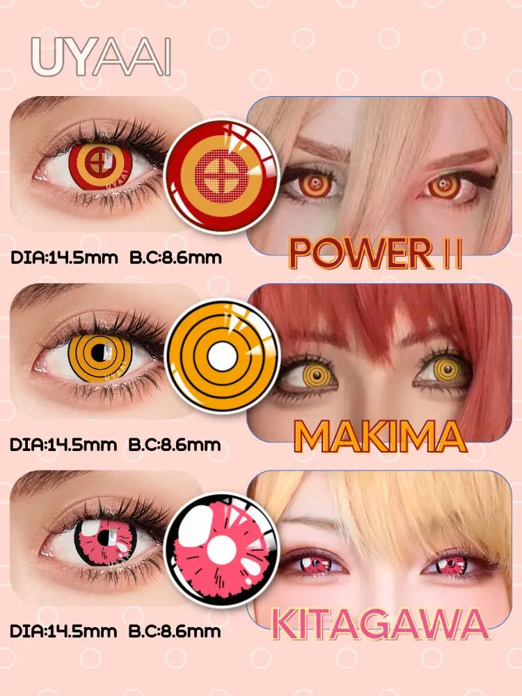 UYAAI Colored Contact Lenses - Anime time (2)